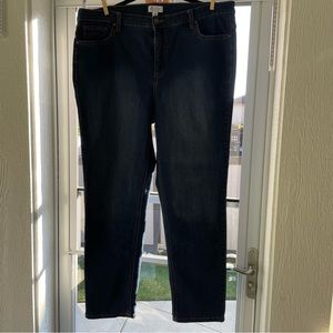Denim & Co. blue denim. 18W. 28” inseam